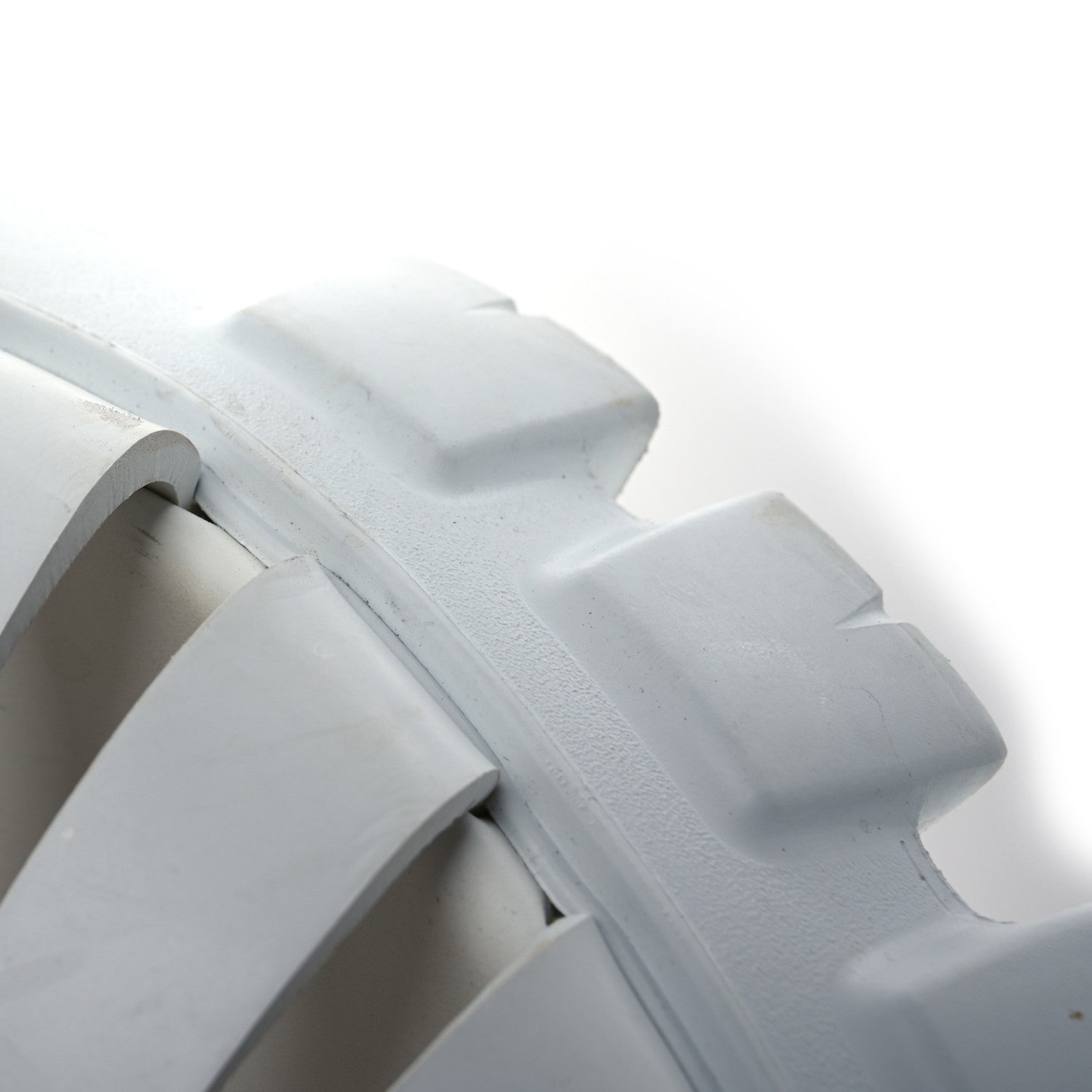 Prada Foam Rubber Metal Triangle Logo Monolith 55mm Cage Sandals 41 White 16 of 16