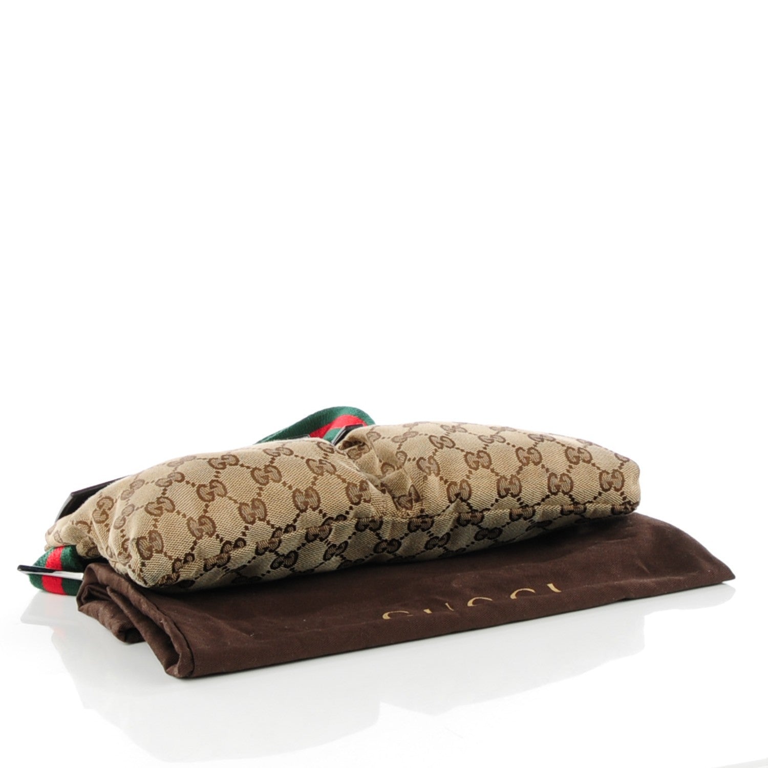 Gucci Monogram Web Belt Bag Dark Brown 4 of 9