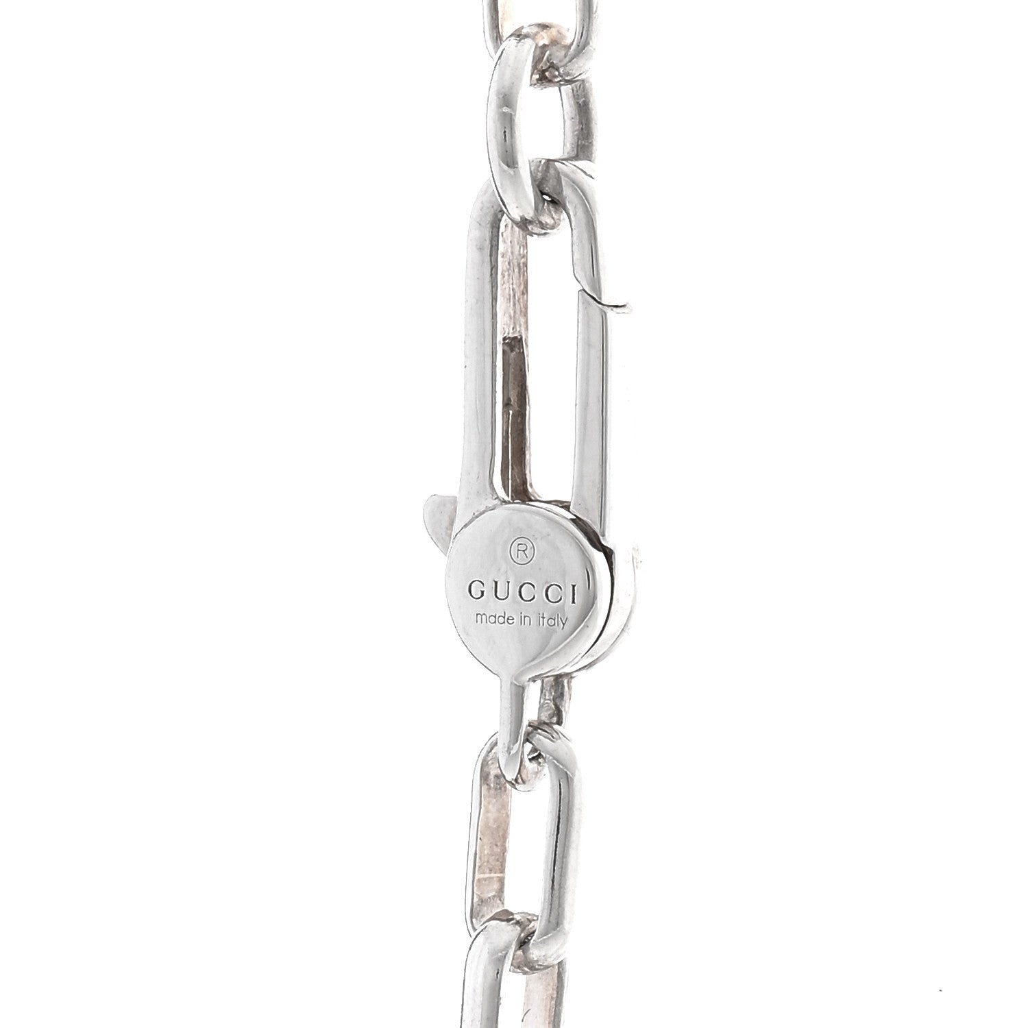 Gucci Sterling Silver Interlocking G Pendant Necklace 4 of 5