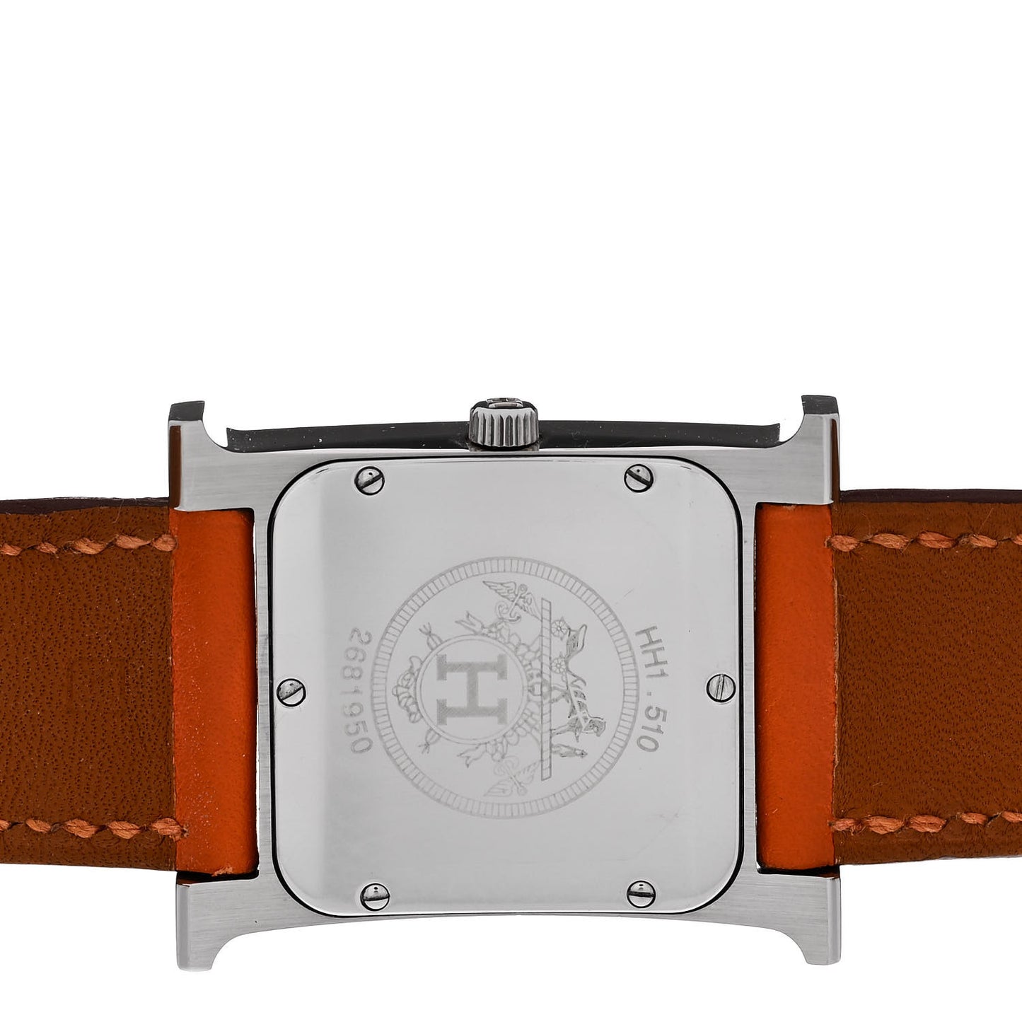 Stainless Steel Swift 26mm Heure H Hour Quartz Watch Orange