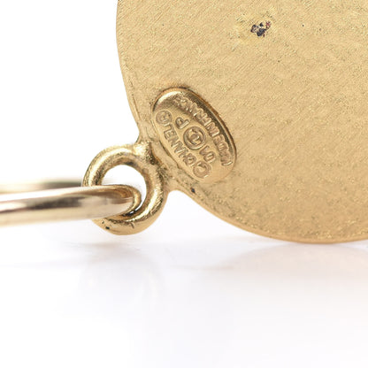 Chanel Enamel CC Dangle Earrings Red Gold 4 of 6