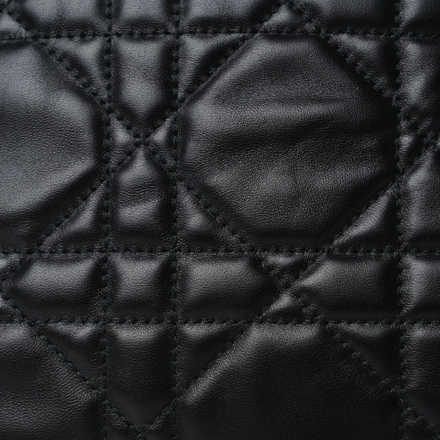 Christian Dior Lambskin Macrocannage DiorStar Hobo Bag Black 6 of 8