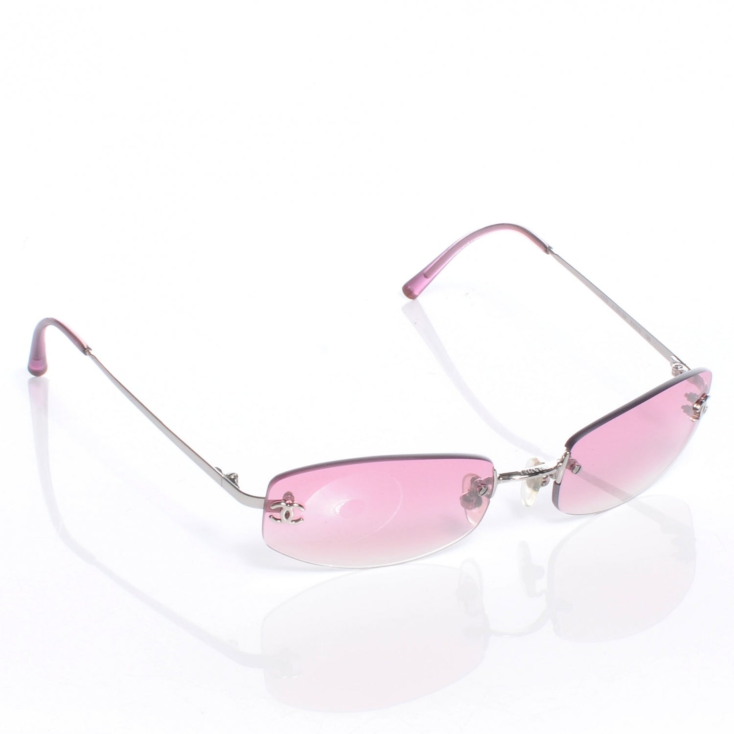 Chanel Frameless Sunglasses 4002 Pink 3 of 5