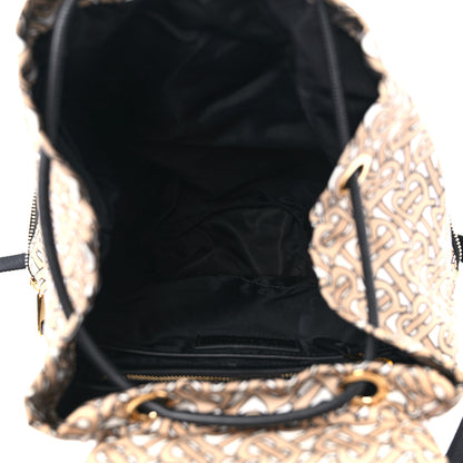 Burberry Nylon Monogram Medium Rucksack Backpack Beige 5 of 10