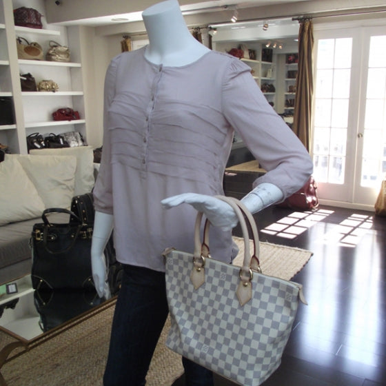 Louis Vuitton Damier Azur Saleya PM 2 of 8