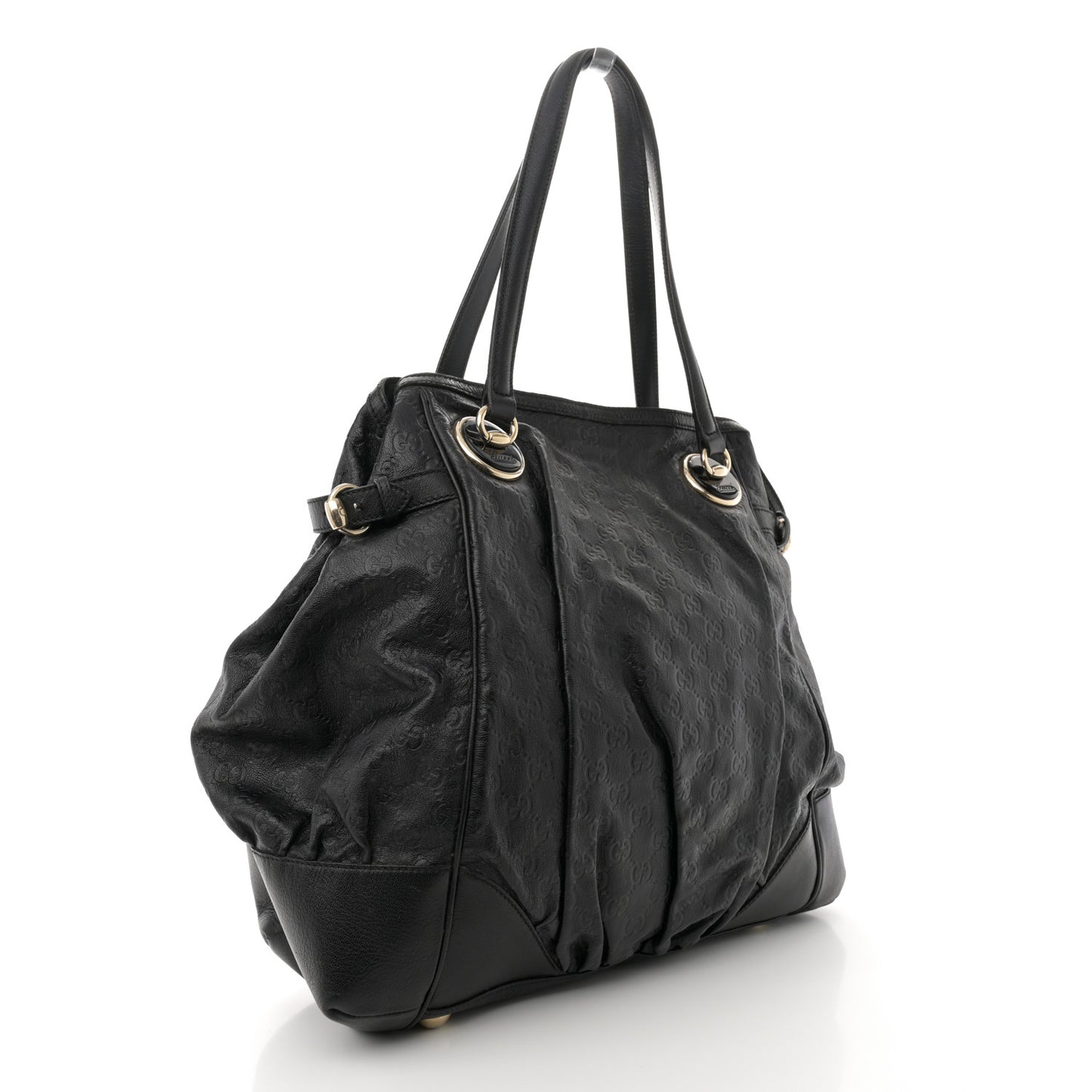 Guccissima Large Full Moon Tote Black