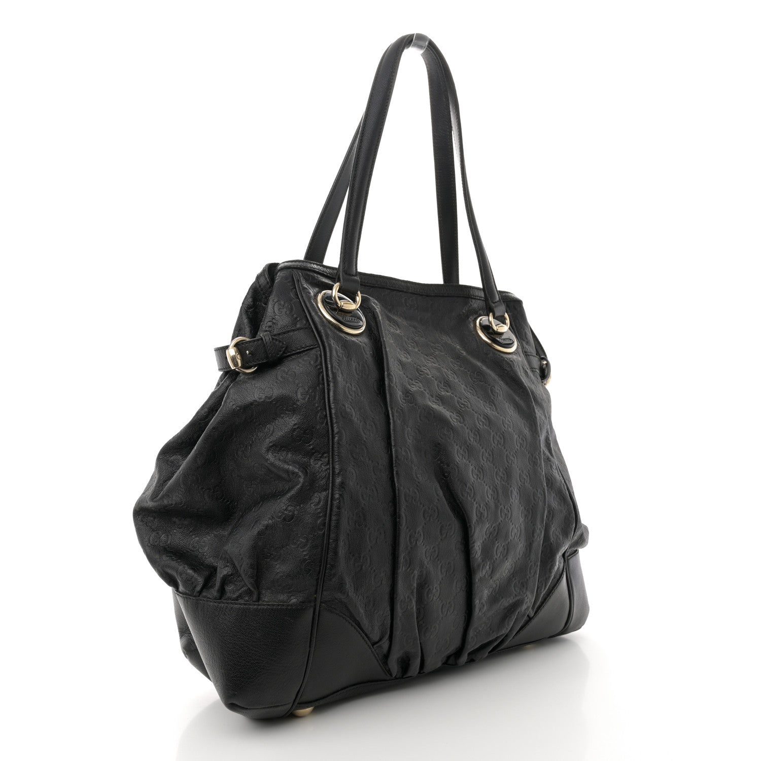 Gucci Guccissima Large Full Moon Tote Black 3 of 14