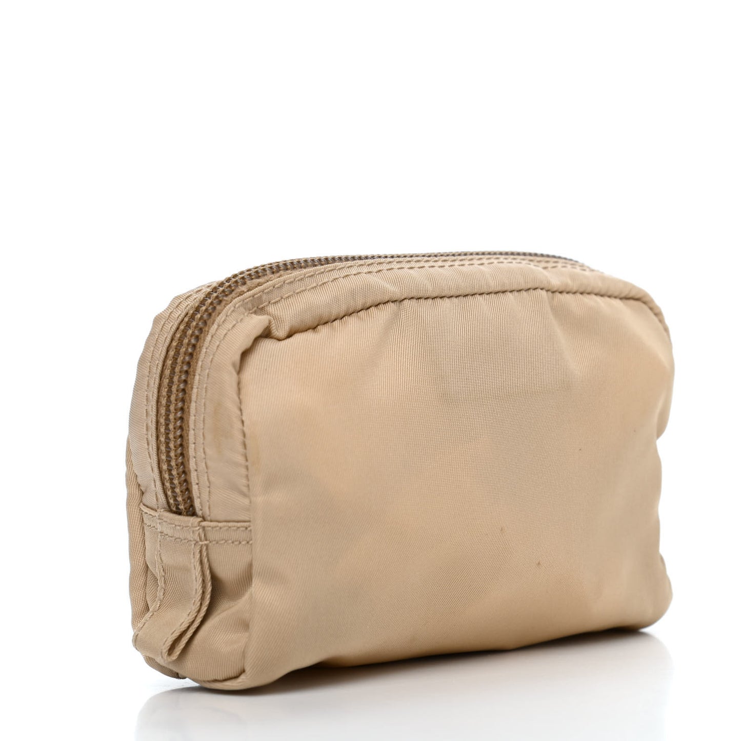 Tessuto Nylon Vela Cosmetic Pouch Cammeo