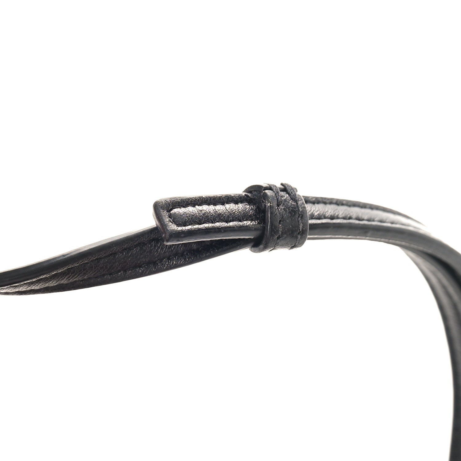 Saint Laurent Snakeskin Monogram Toy Kate Strap Wallet Black Red 11 of 12