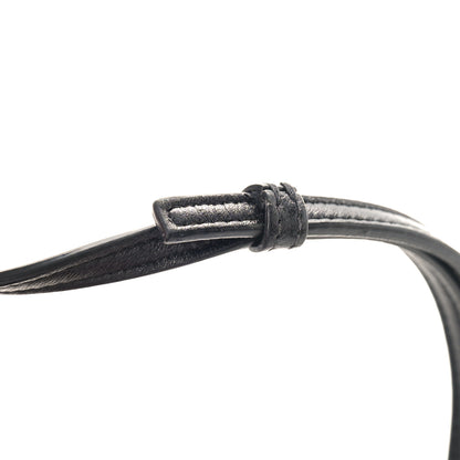 Saint Laurent Snakeskin Monogram Toy Kate Strap Wallet Black Red 11 of 12