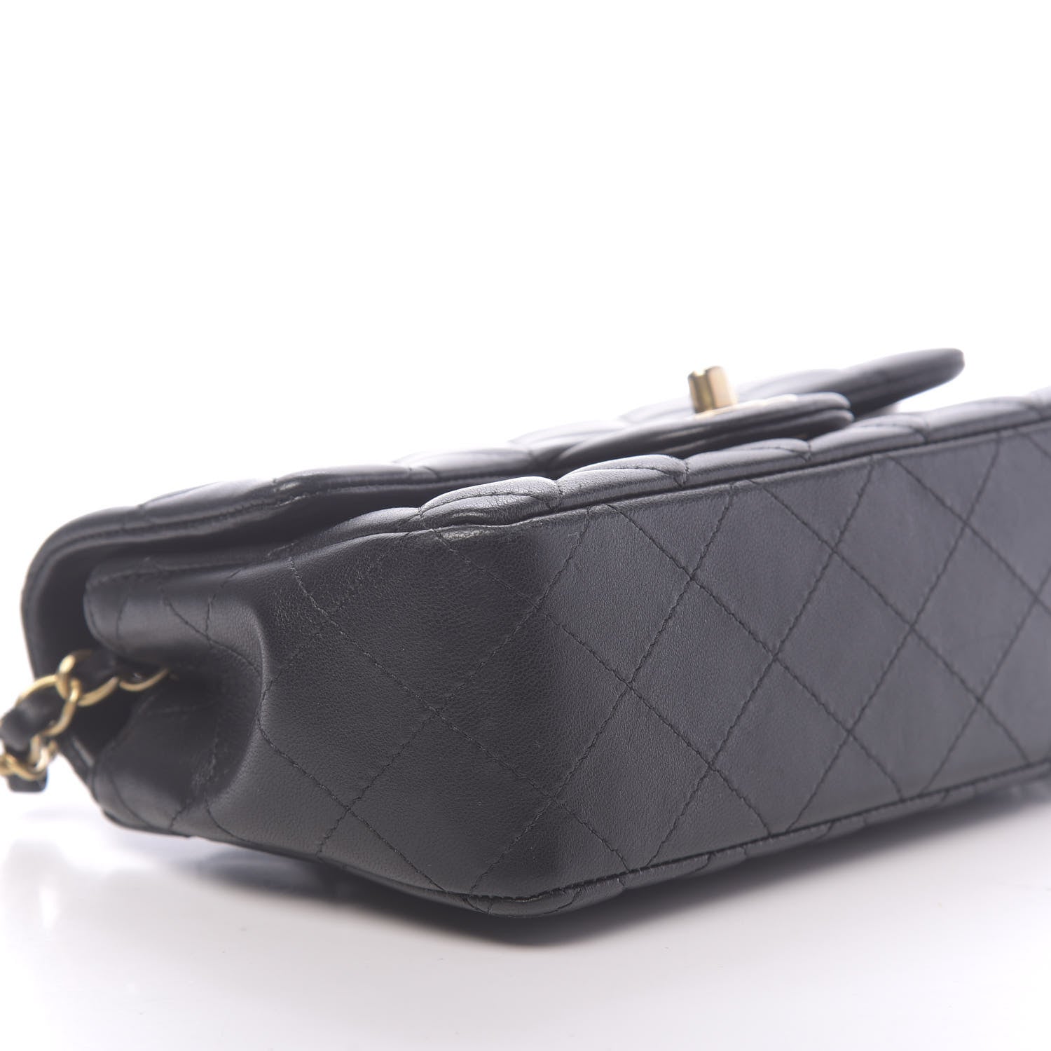 Chanel Lambskin Quilted Mini Rectangular Flap Black 8 of 11