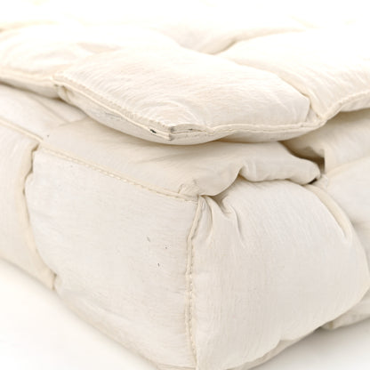 Bottega Veneta Nylon Intrecciato Padded Tech Maxi Cassette Bag White 9 of 15