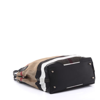 Burberry Canvas Mega Check Medium Maidstone Black 3 of 12