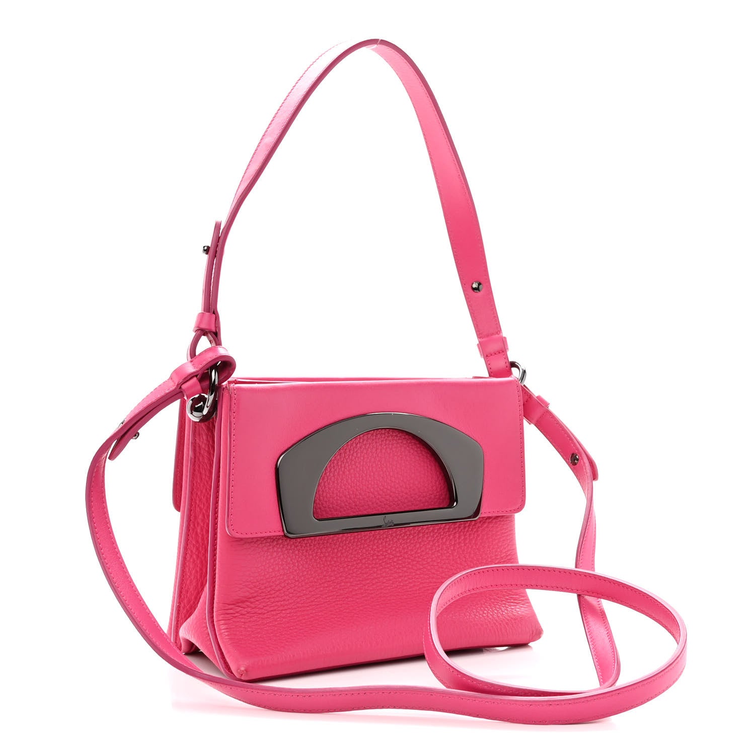 Christian Louboutin Grained Calfskin Passage Messenger Pink 3 of 13