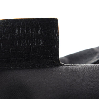 Gucci Monogram Medium Horsebit Chain Hobo Black 7 of 10