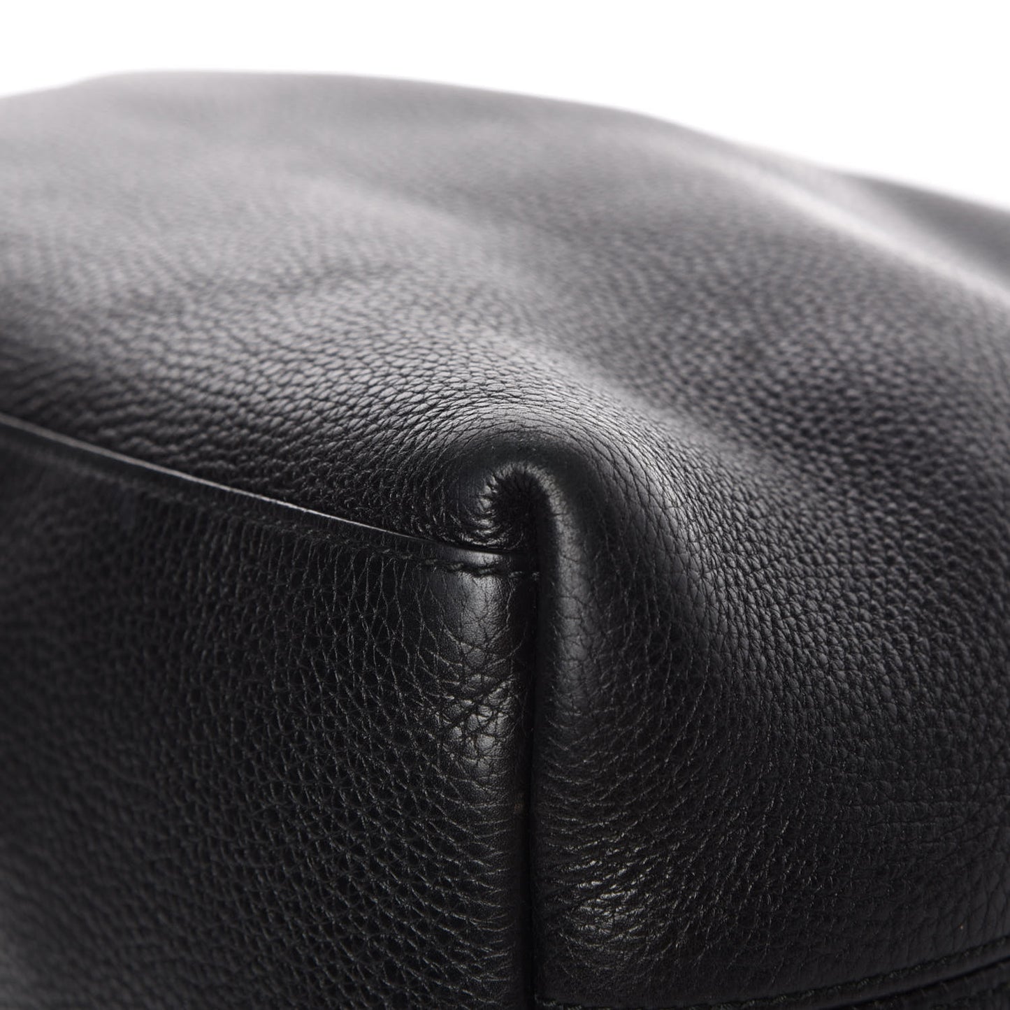 Pebbled Calfskin Medium Soho Chain Shoulder Bag Black