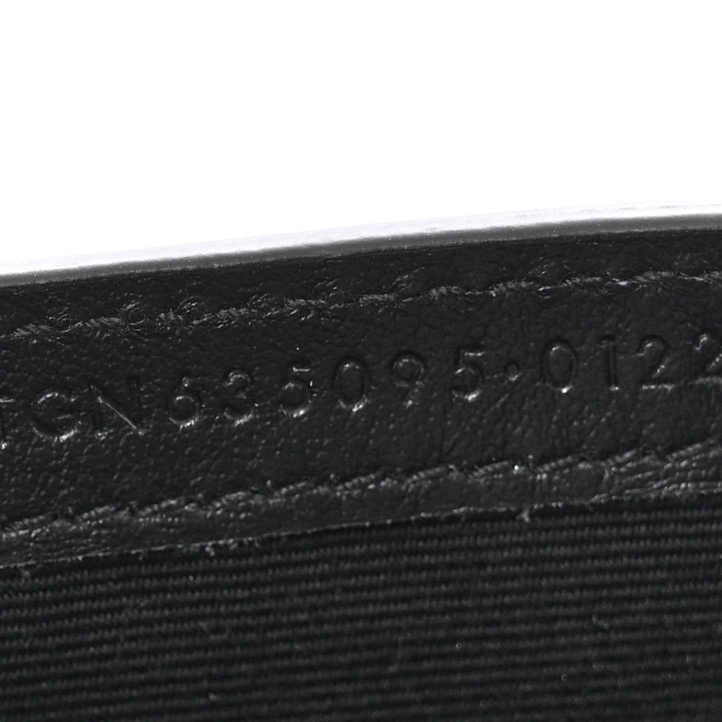 Crocodile Embossed Monogram Phone Holder Crossbody Black