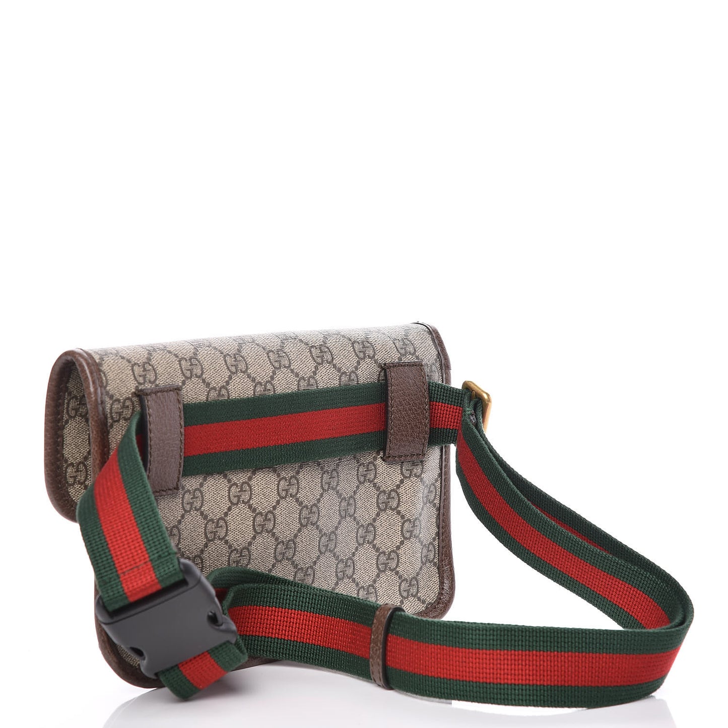GG Supreme Monogram Neo Vintage Web Belt Bag Brown