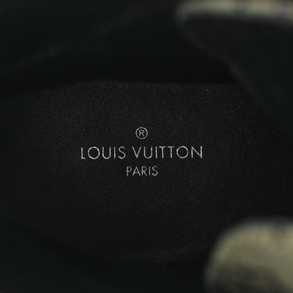 Louis Vuitton Suede Monogram Laureate Platform Desert Boots 36.5 Kaki Black 7 of 12