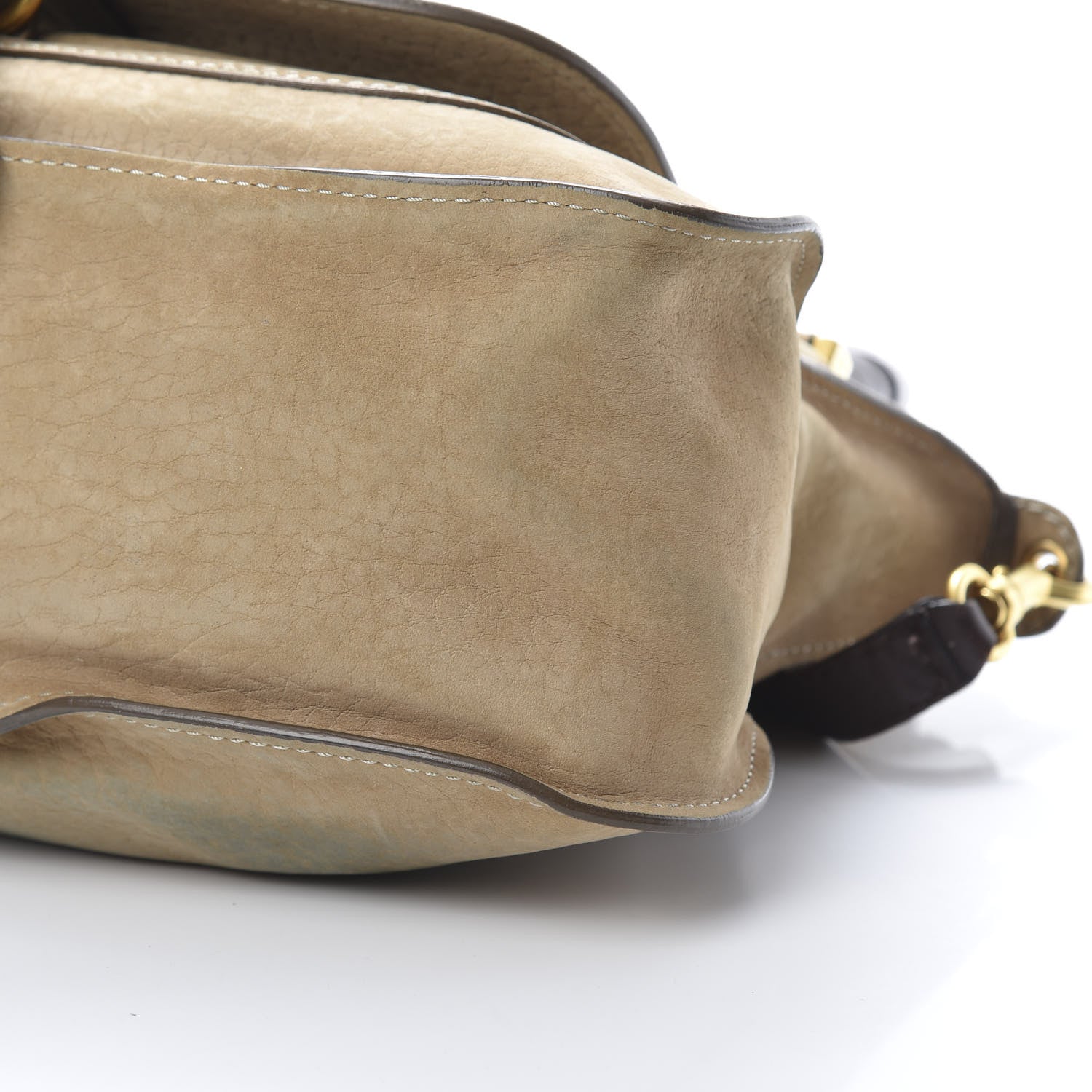 Chloe Nubuck Medium Marcie Satchel Greige 10 of 17