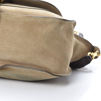 Chloe Nubuck Medium Marcie Satchel Greige 10 of 17