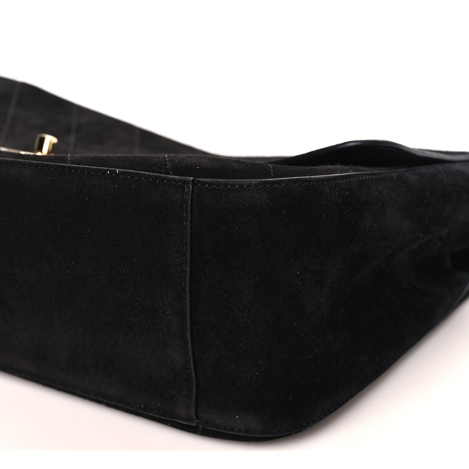 Chanel Suede Calfskin Small Maxi Flap  Black 5 of 11