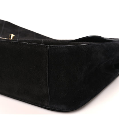 Chanel Suede Calfskin Small Maxi Flap  Black 5 of 11