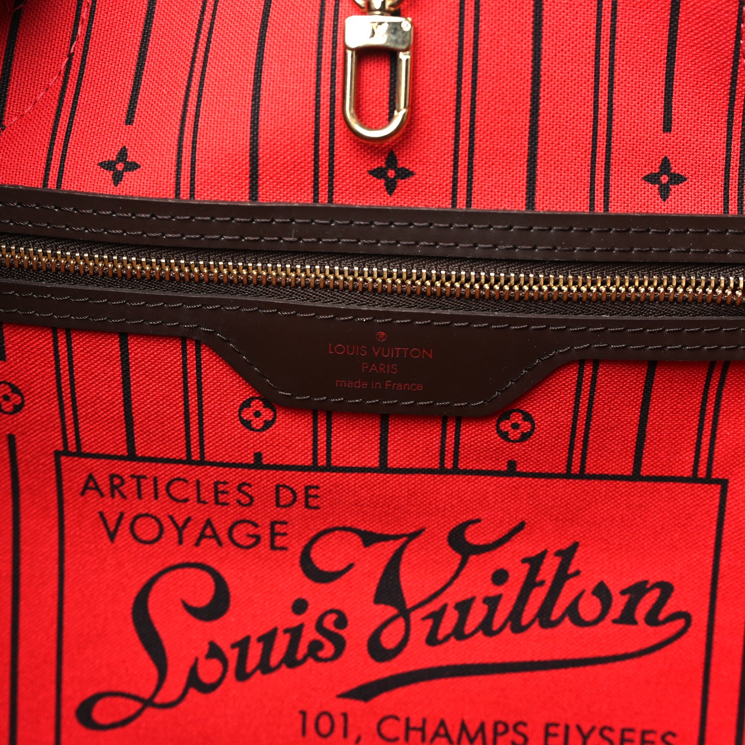 Louis Vuitton Damier Ebene Neverfull MM 6 of 9