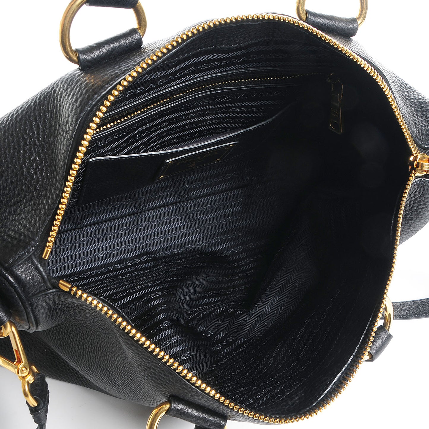 Vitello Daino Shoulder Bag Nero Black