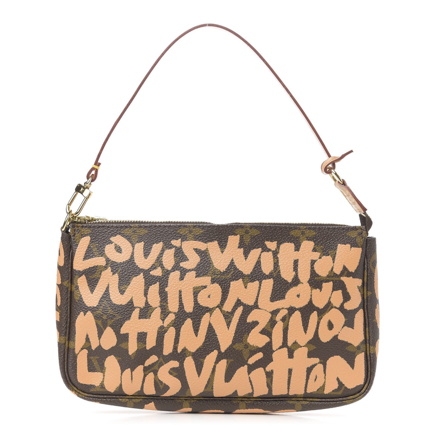 Monogram Graffiti Pochette Accessories Peach