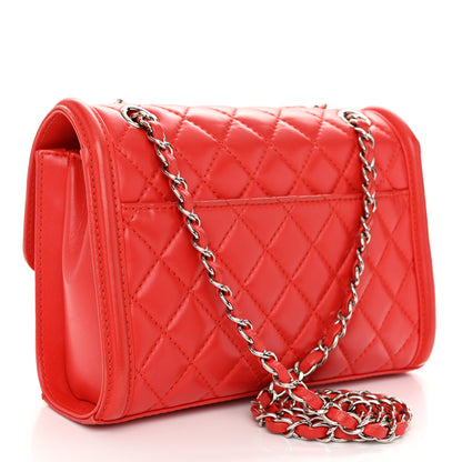 Chanel Lambskin Quilted Small Geometric Flap Red 3 of 14