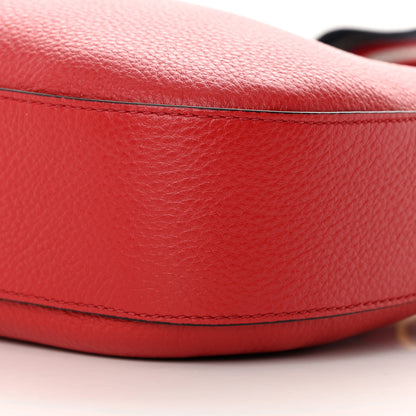 Prada Vitello Phenix Small Zippered Messenger Hobo Rosso 11 of 12