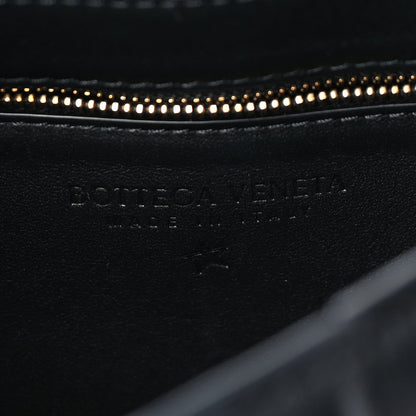 Bottega Veneta Lambskin Maxi Intreccio Padded Chain Cassette Crossbody Bag Black 5 of 8