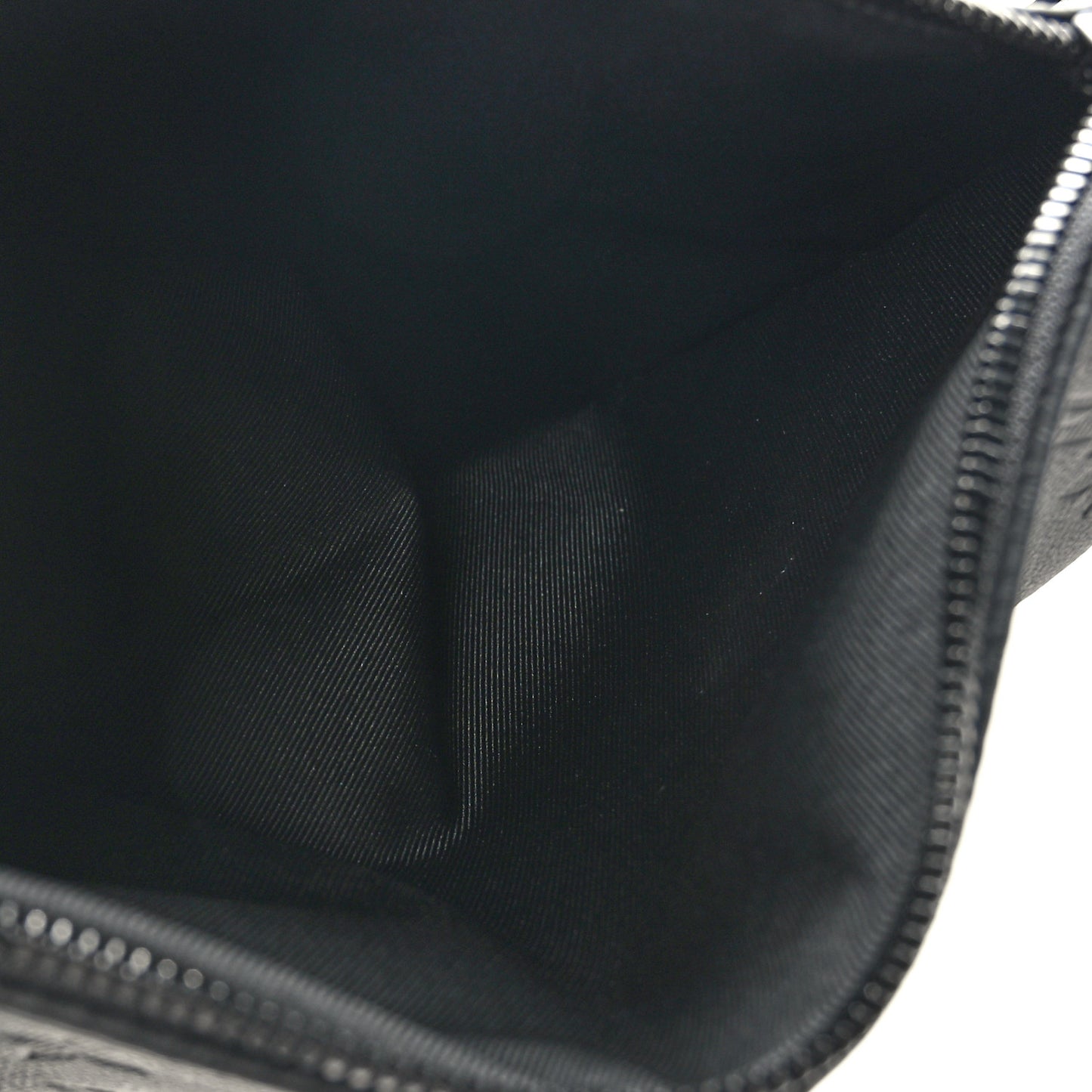 Calfskin Shadow Monogram Duo Slingbag Black