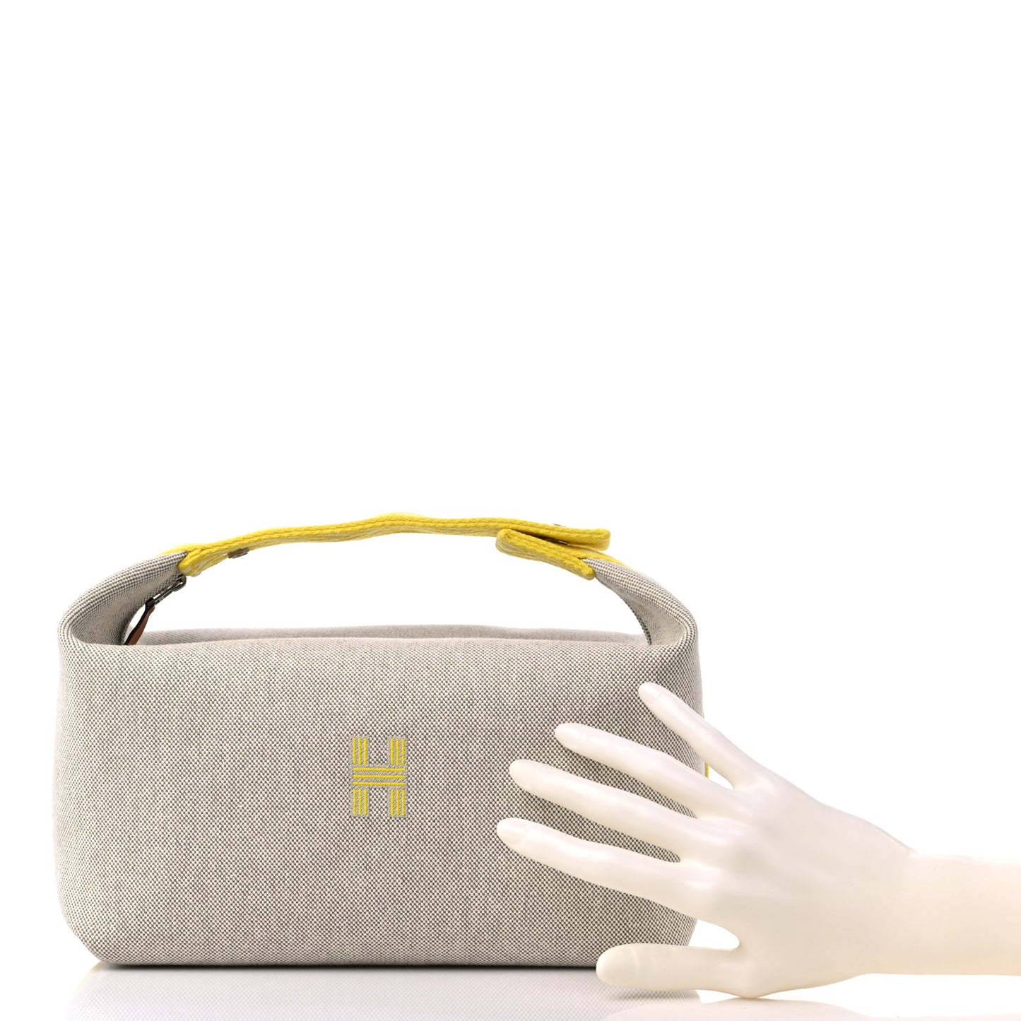 Canvas Large Bride-A-Brac Pouch Jaune Citron