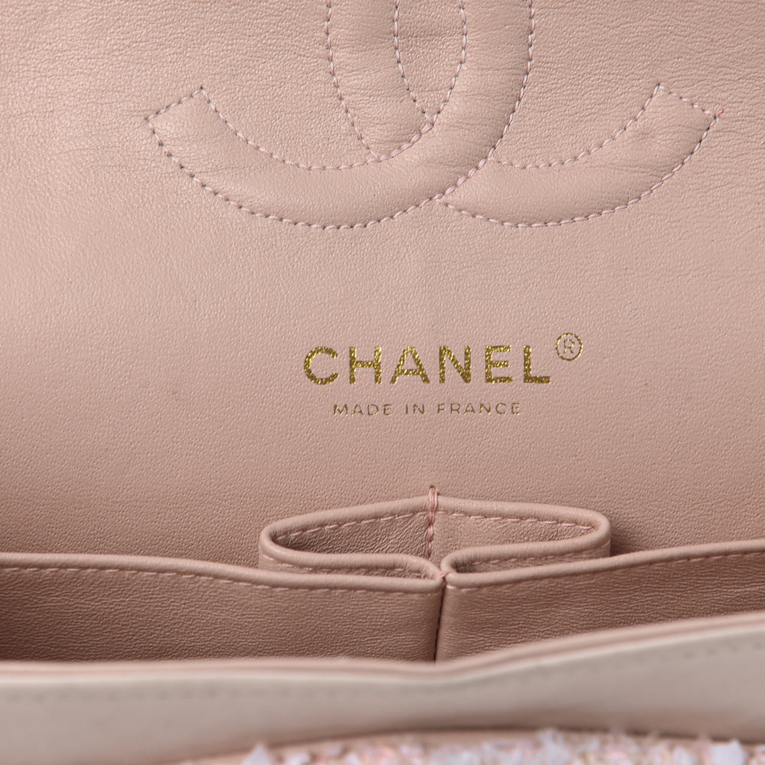 Chanel Tweed Medium Double Flap Pink 7 of 11