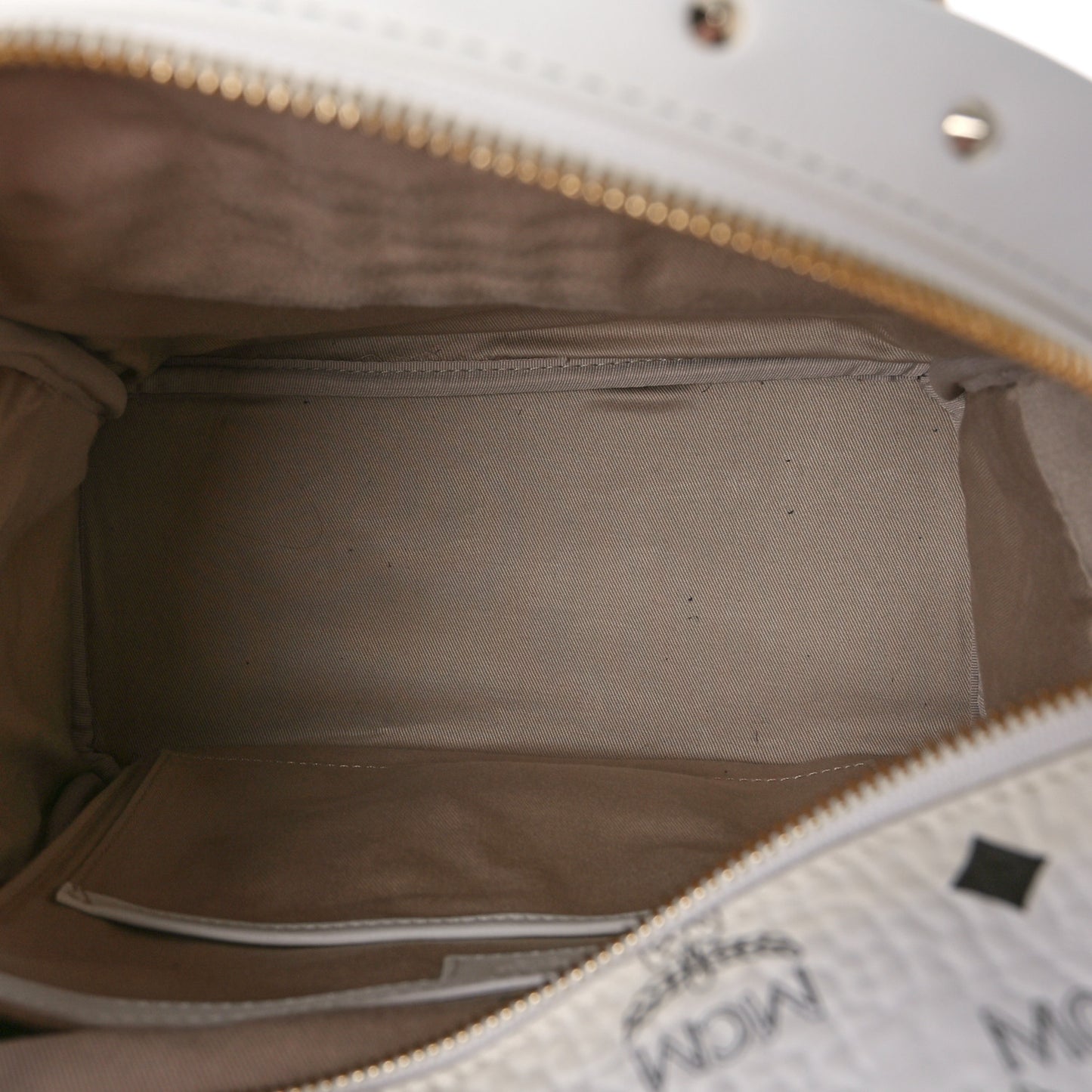 Visetos Swarovski Studded Small Diamond Backpack White