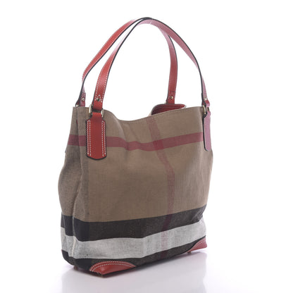 Burberry Canvas Mega Check Medium Maidstone Cadmium Red 3 of 12