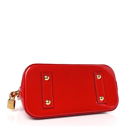 Louis Vuitton Vernis Alma BB Cherry 4 of 8