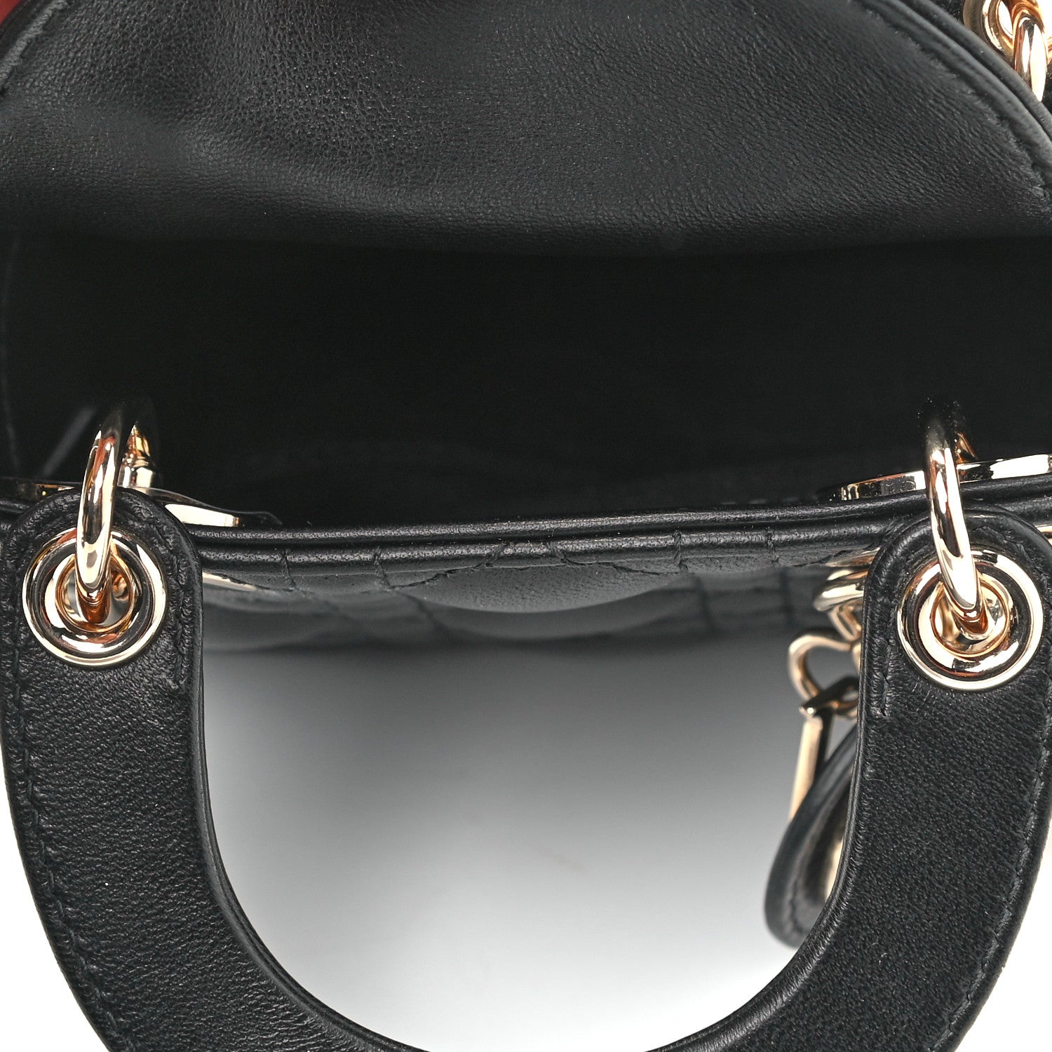 Christian Dior Lambskin Cannage Micro Lady Dior Black 4 of 4