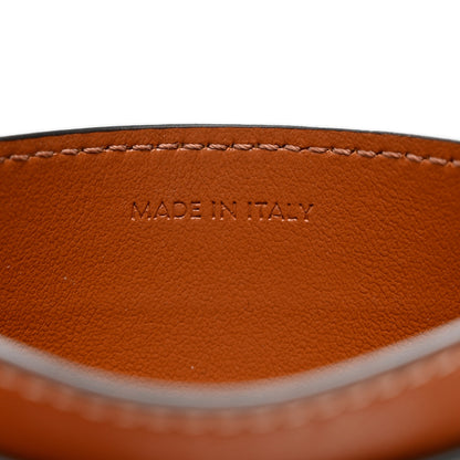 Celine Triomphe Canvas Card Holder Tan 6 of 6