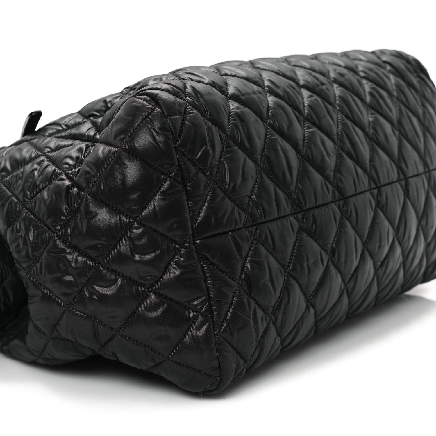 Chanel Nylon Quilted Large Coco Cocoon Tote Black 9 of 12
