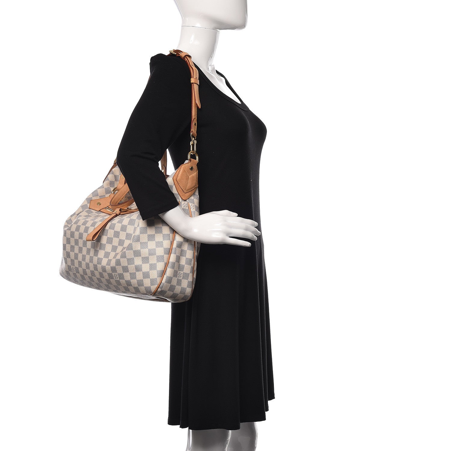 Louis Vuitton Damier Azur Evora MM 2 of 9