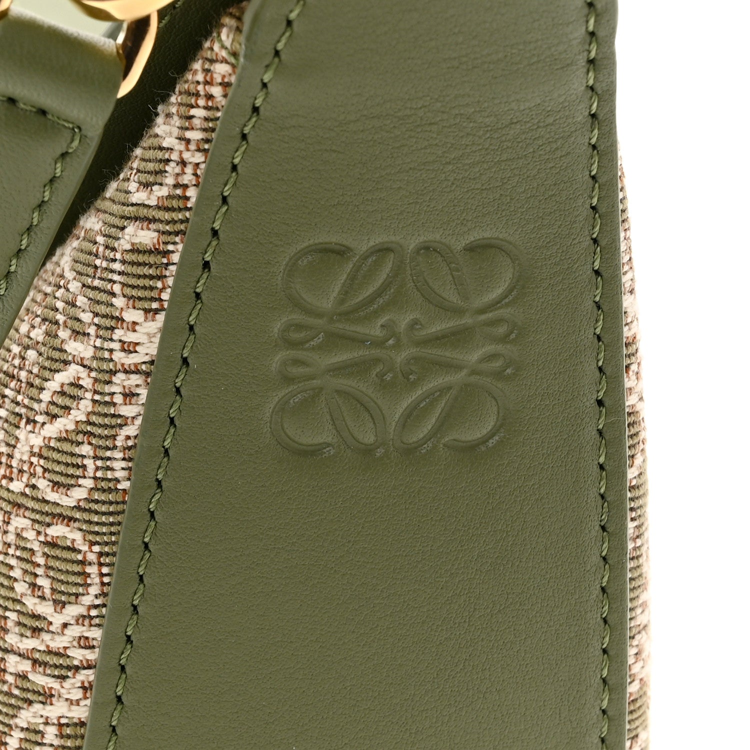 Loewe Jacquard Anagram Calfskin Luna Bag Avocado 7 of 10
