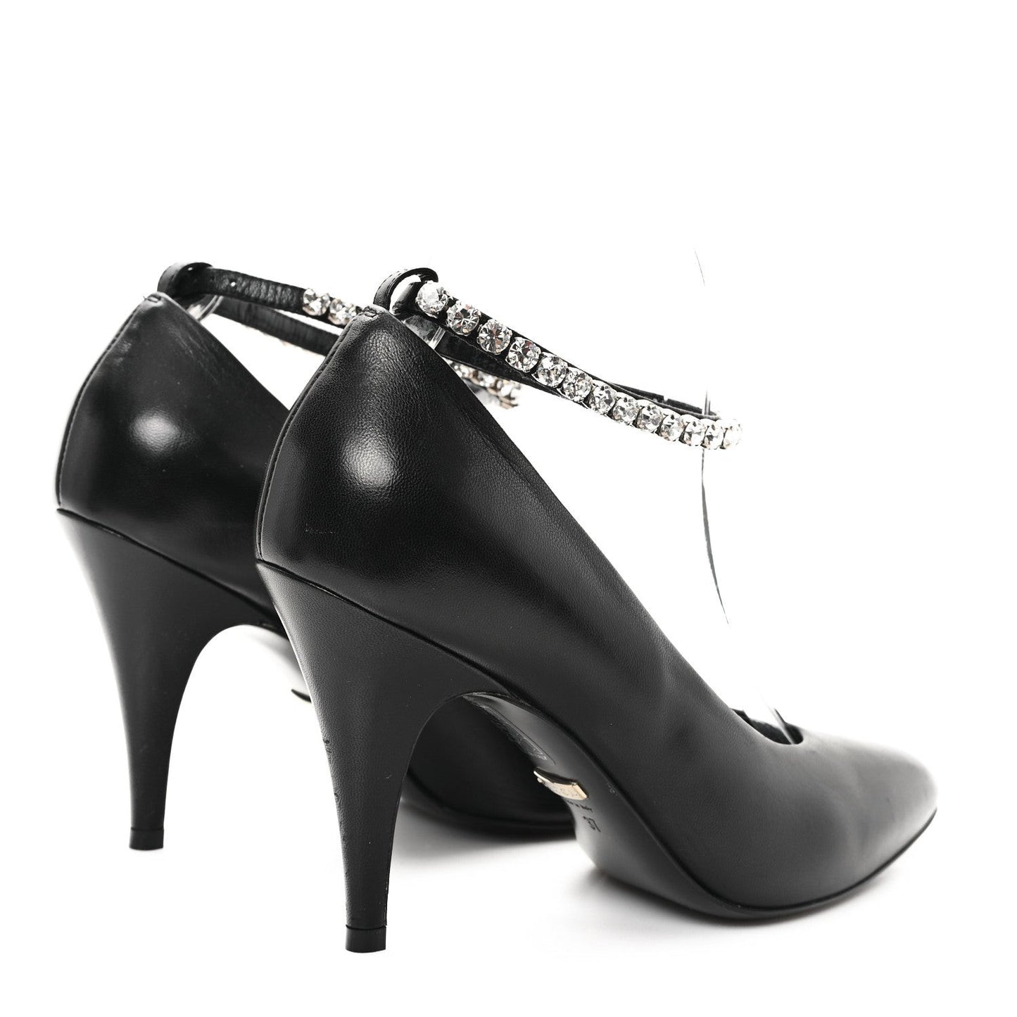 Malaga Kid Crystal Pumps 37 Black