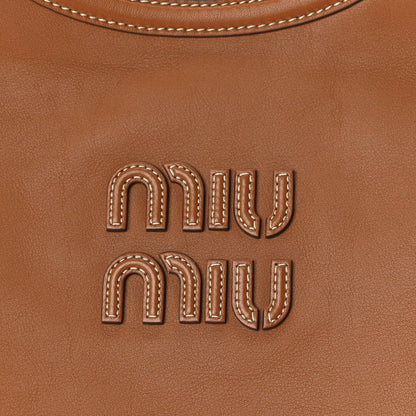 Miu Miu Nappa Large Ivy Tote Bag Cognac 6 of 8