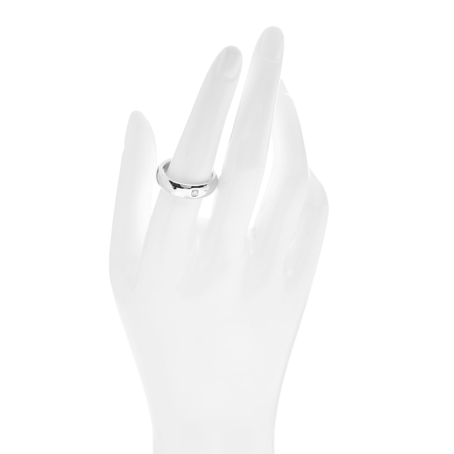 Platinum Diamond 6mm Lucida Wedding Band Ring 56 7.5