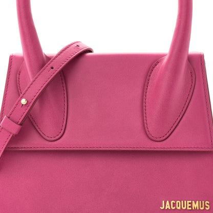 Jacquemus Smooth Calfskin Le Grand Chiquito Dark Pink 7 of 9