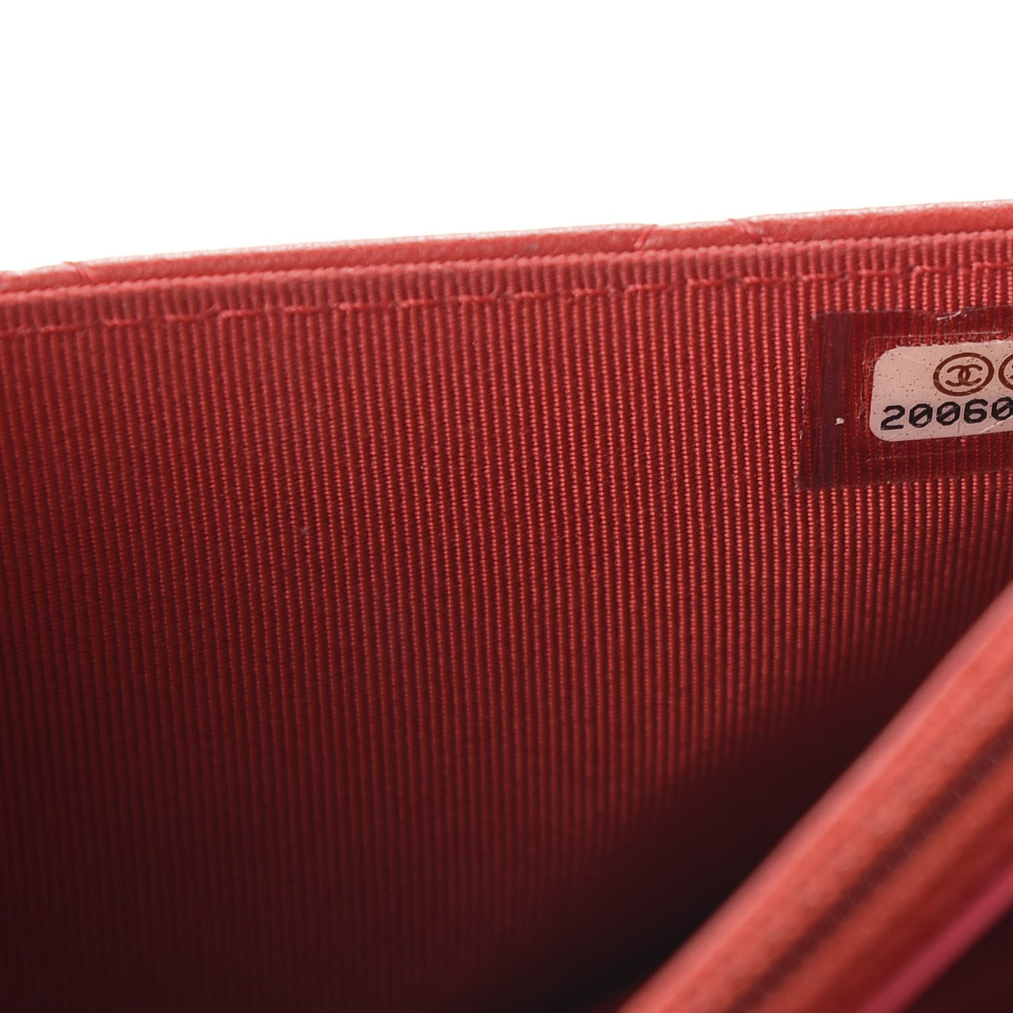 Lambskin Quilted Wallet On Chain WOC Red Pink