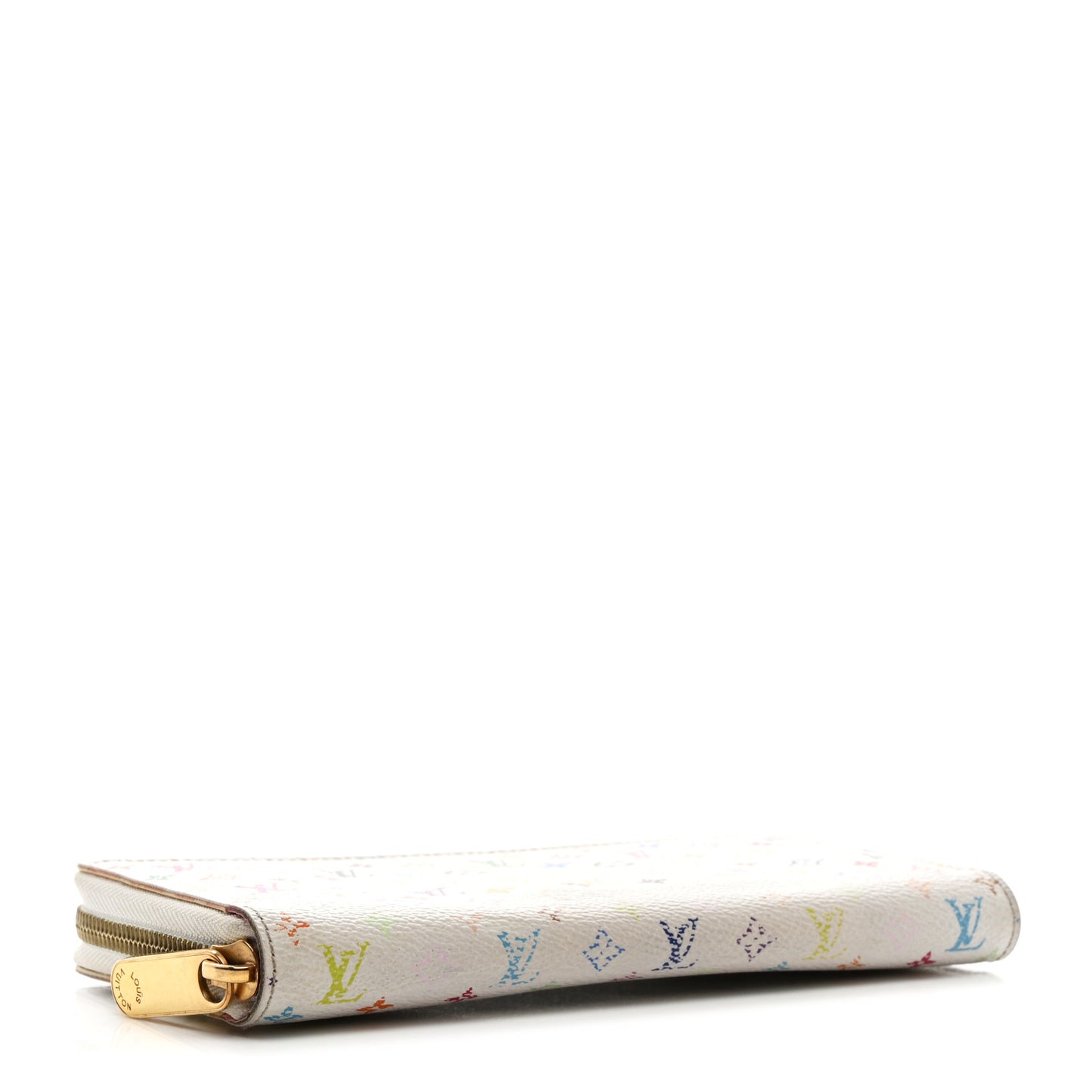 Monogram Multicolor Zippy Wallet White Litchi